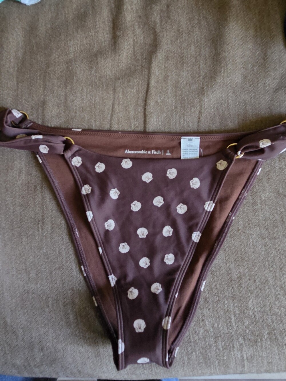 Abercrombie & Fitch Swim Bottoms High Leg Cheeky Size Large